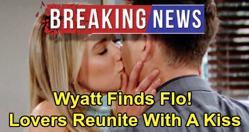 The Bold and the Beautiful Spoilers: B&B Cliffhanger Conclusion Revealed – Wyatt Finds Flo, Lovers Reunite with a Kiss