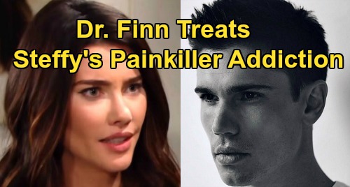 The Bold and the Beautiful Spoilers: Dr. John 'Finn' Finnegan (Tanner Novlan) Treats Steffy – Painkiller Addiction Complicates Love?