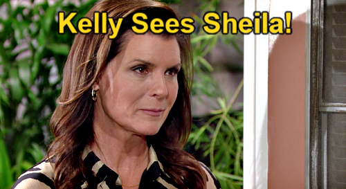 The Bold and the Beautiful Spoilers: Kelly Spies Sheila Lurking – Steffy & Finn Don’t Believe Her?