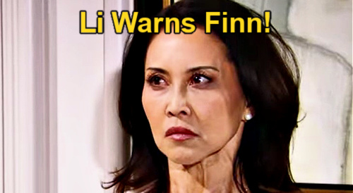 The Bold and the Beautiful Spoilers: Li Warns Finn to Stop Defending Sheila - Tries To Save Steffy Marriage