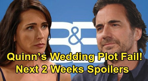 The Bold and the Beautiful Spoilers Next 2 Weeks: Quinn’s Wedding Plot Blows Up – Welcome Back Zende – Hope Consoles Thomas