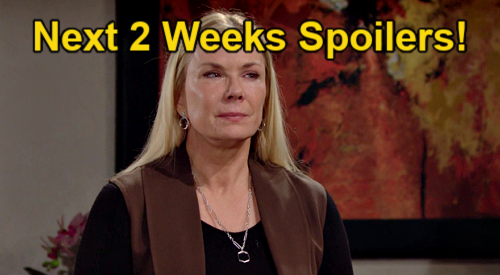 The Bold and the Beautiful Spoilers Next 2 Weeks: Brooke’s Confession Derailed – Taylor Blabs to Ridge – Fate of Broken Marriage