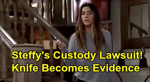 The Bold and the Beautiful Spoilers: Steffy’s Knife Incident Becomes Evidence - Loses Kelly Custody Suit With Liam & Hope?
