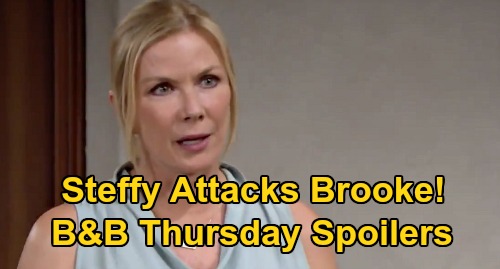The Bold and the Beautiful Spoilers: Thursday, September 24 - Steffy Angrily Attacks Brooke - Ridge Rushes To Daughter’s Side