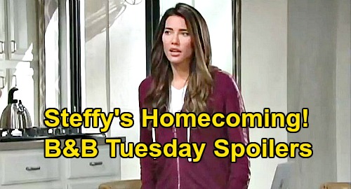 The Bold and the Beautiful Spoilers: Tuesday, August 4 - Steffy Comes Home - Katie Rages At Sally’s Lies - Wyatt & Flo Passion