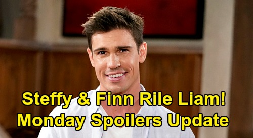 The Bold and the Beautiful Spoilers Update: Monday, October 12 – Steffy & Finn Spark Riles Liam – Hope Snubs Thomas, Offer to Zende