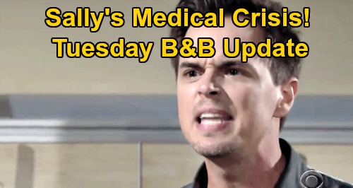 The Bold and the Beautiful Spoilers Update: Wednesday, July 29 – Sally’s Real Medical Emergency – Finn Explains Steffy’s Injuries