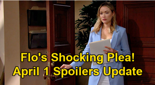 The Bold and the Beautiful Spoilers Update: Thursday, April 1 – Flo’s Shocking Plea Enrages Hope - Liam’s Plan to Stop Thomas