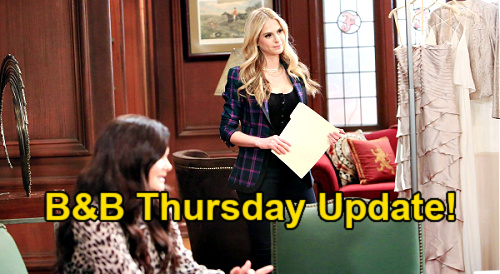 The Bold and the Beautiful Spoilers Update: Thursday, February 18 – Katie’s Shocking News – Distraught Daddy Liam Leans on Bill