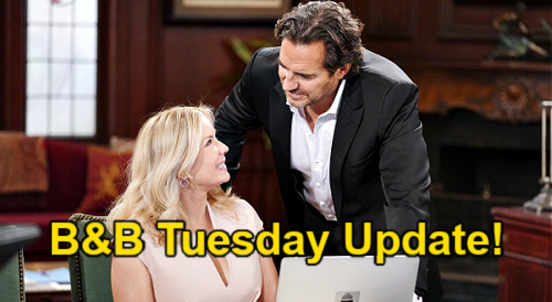 The Bold and the Beautiful Spoilers Update: Tuesday, July 20 – Ridge Faces Brooke’s Shocking Proposal – Steffy Calm Before Storm