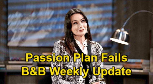 The Bold and the Beautiful Spoilers Update: Week of April 19 – Liam Grants Hope’s Marriage Wish – Quinn Passion Plan Flops