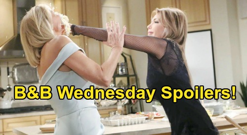 The Bold and the Beautiful Spoilers: Wednesday, June 3 - Brooke & Taylor’s Cake Fight - Hope & Liam’s Romantic Wedding Night