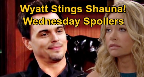 The Bold and the Beautiful Spoilers: Wednesday, September 9 - Wyatt’s Joke Upsets Shauna - Brooke & Ridge Interrupted