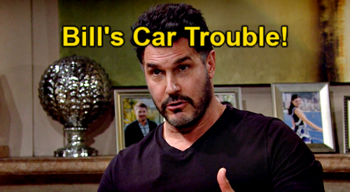 The Bold and the Beautiful Spoilers: Bill’s Car Trouble - Baker Questions Damage & Rushed Sheik Abdul Sale?