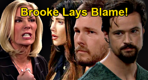 The Bold and the Beautiful Spoilers: Brooke Plays Blame Game – Steffy, Liam & Thomas Get Bashed Over Cheating & Baby Drama