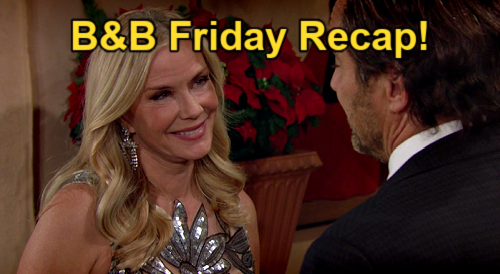 The Bold and the Beautiful Spoilers: Friday, December 23 Recap – Brooke Kisses Ridge – Charlie & Pam’s Mistletoe Plan