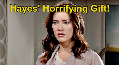 The Bold and the Beautiful Spoilers: Hayes Brings Horrifying Gift Home from Art School, Steffy & Taylor Flip Out