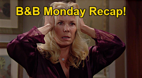 The Bold and the Beautiful Spoilers: Monday, January 3 Recap – Deacon Tests Fake Champagne – Sheila Fishes for Wild Brooke Story