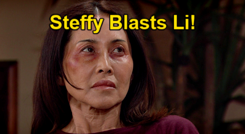 The Bold and the Beautiful Spoilers: Steffy Blasts Li for Hiding Finn’s Survival – Mother-in-Law Defends Secretly Saving Son