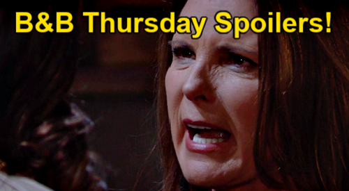 The Bold and the Beautiful Spoilers: Thursday, March 31 – Sheila’s Deadly Threat To Steffy – Taylor Sparks Thomas’ Decision