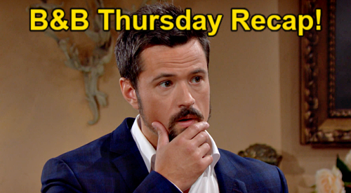 The Bold and the Beautiful Spoilers: Thursday, September 29 Recap – Ridge Hears Brooke's CPS Call – Bill's Aspen Offer to Steffy