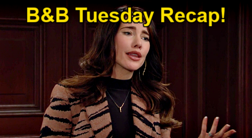 The Bold and the Beautiful Spoilers: Tuesday, March 15 Recap – Hope Hints Ridge Cheating with Taylor – Steffy Sick of Logan Lip