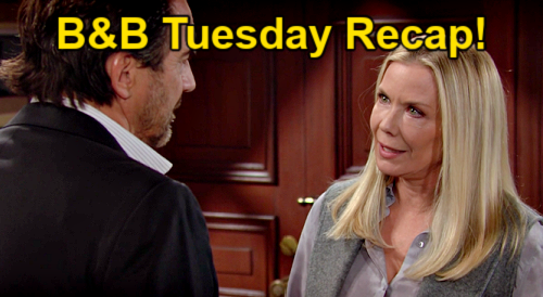The Bold and the Beautiful Spoilers: Tuesday, March 29 Recap – Brooke Offers Guest Wing to Ridge - Thomas Exposes Sheila