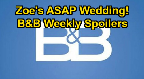 The Bold and the Beautiful Spoilers: Week of January 25 – Zoe’s ASAP Wedding After Zende Rejection - Steffy Awaits DNA Results