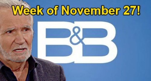 The Bold and the Beautiful Spoilers: Week of November 27 – Heartbreaking  Final Wish, Love Triangle Chaos and Sheila's Next Mess