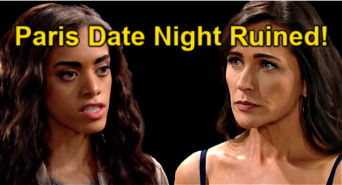The Bold and the Beautiful Spoilers: Zende & Paris' Horrible Date Night – Zoe & Quinn Celebrate Disaster