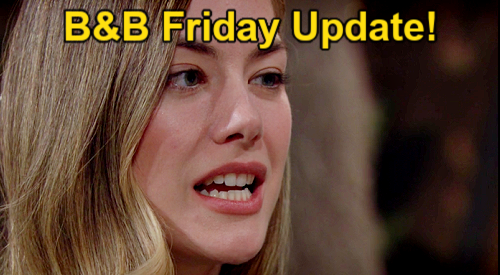 The Bold and the Beautiful Update: Friday, April 7 – Hope’s Emergency Forces Change of Plans – Ridge & Brooke’s Alone Time