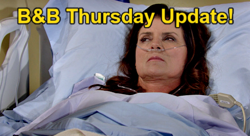 The Bold and the Beautiful Update: Thursday, April 6 – Finn Crushes Sheila’s Hope – Brooke’s Offer for Ridge