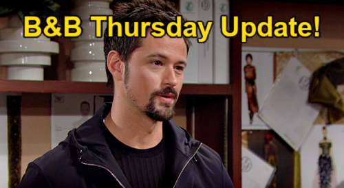 The Bold and the Beautiful Update: Thursday, May 4 – Steffy’s Terrible Timing – Thomas’ Irresistible Appeal Overwhelms Hope