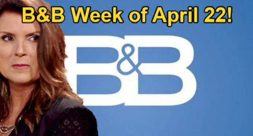 The Bold and the Beautiful Week of April 22 Mysterious Stranger’s Sheila Answers and Deacon’s Sugar Story for Finn
