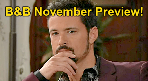 The Bold and the Beautiful: November Preview – Solved Mysteries, Thomas’ Fate Sealed, New Arrival and Ridge’s Secret