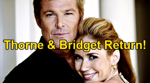 The Bold and the Beautiful: Thorne & Bridget Return for Eric’s Tragedy – Winsor Harmon & Ashley Jones Back to B&B