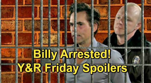 The Young and the Restless Spoilers: Friday, December 4 – Billy Arrested – Adam's New Freedom - Christine’s Happy Reunion