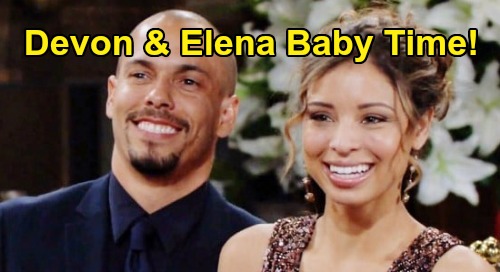 The Young and the Restless Spoilers: Is a Baby in Devon & Elena’s Future? – Devon Would Make Neil Proud as a Good Dad