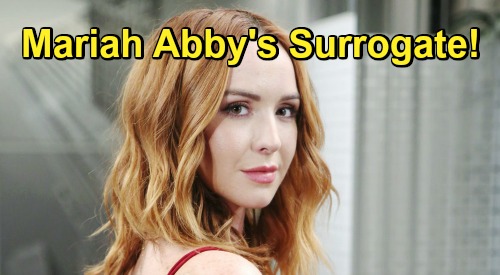 The Young and the Restless Spoilers: Mariah Becomes Abby’s Surrogate – Fulfills Motherhood Dream After Baby Setback