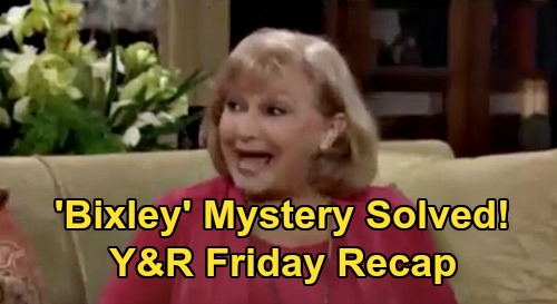 The Young and the Restless Spoilers Recap: Friday, August 14 - 'Bixley' Mystery Solved - Adam Learns Sharon Has Cancer - Amanda & Devon Bond