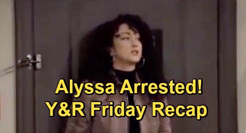 The Young and the Restless Spoilers Recap: Friday, December 18 - Alyssa Arrested, Billy Released - Nate’s Surgery A Flop