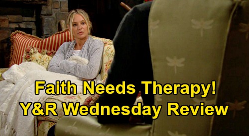The Young and the Restless Spoilers Review: Wednesday, October 7 – Adam’s Plan Knocks Chelsea Out Cold – Faith Needs Therapy