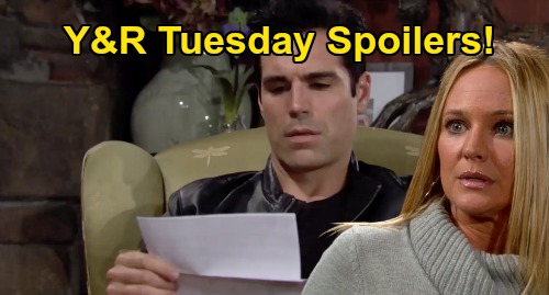 The Young and the Restless Spoilers: Tuesday, September 8 – Sharon Fears Death After Crushing Cancer Blow – Chance’s Risky Adam Move