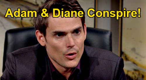 The Young and the Restless Spoilers: Adam & Diane Conspiring Partners – Sally Joins Dangerous Duo’s Team?