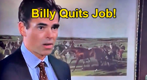 The Young and the Restless Spoilers: Billy Quits Job for Jabot Comeback – Bails on Lily for Family Business?