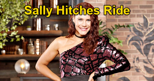 The Young and the Restless Spoilers: Sally Hitches Tuscany Ride on Newman Jet – Ropes Adam Into Bridal Gown Switch