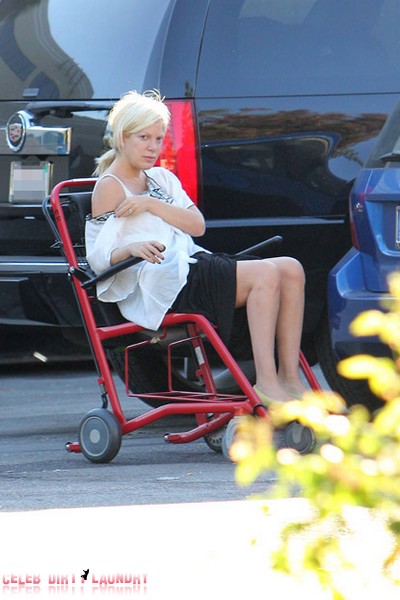 Tori Spelling was rushed to the Tarzana Medical Centre early Sunday by her husband, Dean McDermott