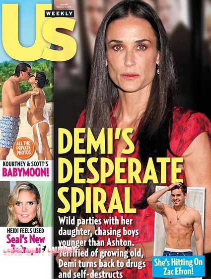 Demi Moore Hitting On Zac Efron Before Her Drug Overdose (Photo)