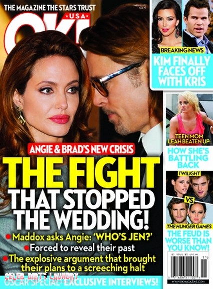 The Fight That Stopped Angelina Jolie & Brad Pitt's Wedding (Photo)