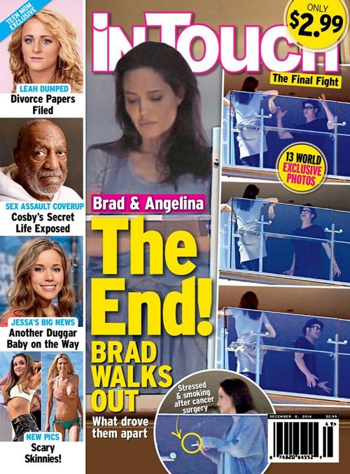 Angelina Jolie and Brad Pitt Fight Caught in Photos: Angie and Brad Breakup Over Smoking?